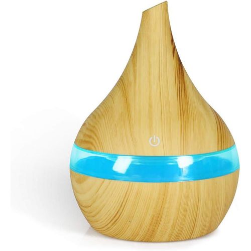 CHECARZHN--NO1-Diffuseur Dhuile Essentielle 300Ml, Humidificateur Dair Maison Bébé Ultrasonique Brume Arôme Parfum Electrique Avec 7 Couleurs Changeantes Arrêt Automatique Pour Chambre/Salon/Spa/Yoga