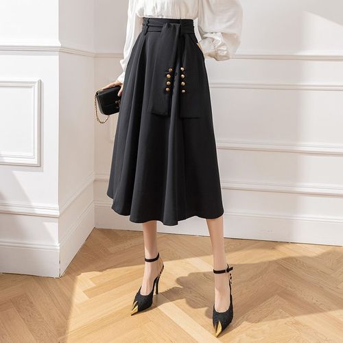 Jupes Pour Femmes Au Printemps Et En Été, Jupes Parapluie Taille Haute, Jupes Trapèze Mi-Longues, Jupes Longues Couvrant Les Hanches Et Amincissantes