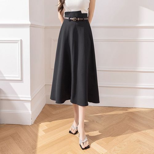 Jupes Pour Femmes Au Printemps Et En Été, Jupes Parapluie Taille Haute, Jupes Trapèze Mi-Longues, Jupes Longues Couvrant Les Hanches Et Amincissantes Pour Les Déplacements