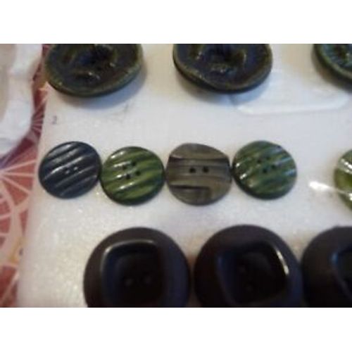 Lot De 4 Boutons Diam 15 Vert