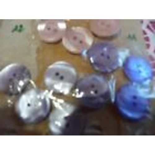 8 Boutons Violets Diam 11