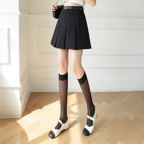 Jupe Courte Plissée Grise Pour Femme, Tenue D'été Jk, Petite Jupe Trapèze Slim Taille Haute