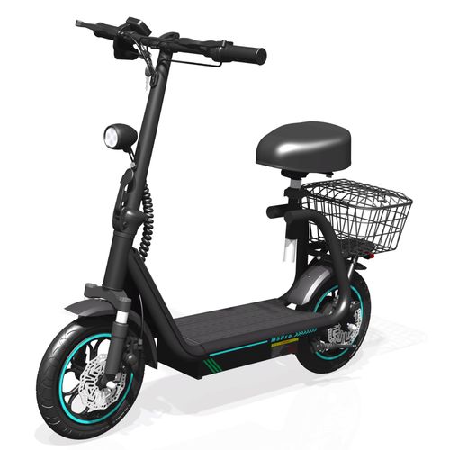Trottinette Électrique M5pro Avec Panier Pliable¿Vitesse Max 45km/H, Autonomie 40 Km, Avec Siège Réglable-Conduite Urbaine &Courses