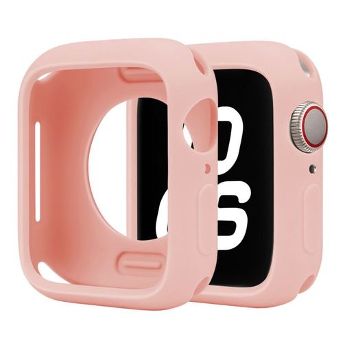 Étui De Montre Semi-Enveloppé Adapté À L'apple Watch 8 Étui De Protection De Montre S9 Coque Souple Couleur Bonbon Étui De Protection S10-Demi-Paquet De Bonbons - Rose Vintage - 41 Mm (Génération 7/