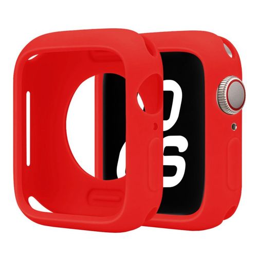Étui De Montre Semi-Enveloppé Adapté À L'apple Watch 8 Étui De Protection De Montre S9 Coque Souple Couleur Bonbon Étui De Protection S10-Demi-Paquet De Bonbons - Rouge - 41 Mm (Génération 7/8/9)
