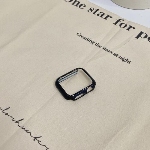 Nouvel Étui De Protection Anti-Chute Galvanisé Iwatch109876se, Demi-Paquet, Coque Rigide Adaptée À L'étui De Protection Pour Apple Watch Pc-R Noir-44mm