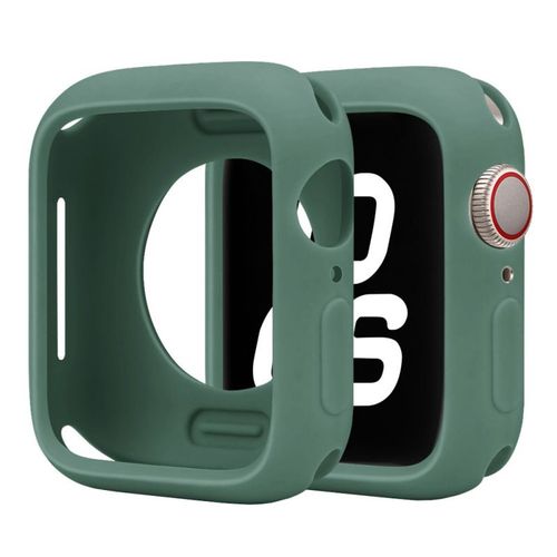 Étui De Montre Semi-Enveloppé Adapté À L'apple Watch 8 Étui De Protection De Montre S9 Coque Souple Couleur Bonbon Étui De Protection S10-Demi-Paquet De Bonbons - Aiguilles De Pin Vertes - S10 42 Mm