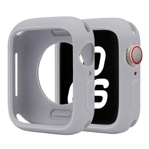 Étui De Montre Semi-Enveloppé Adapté À L'apple Watch 8 Étui De Protection De Montre S9 Coque Souple Couleur Bonbon Étui De Protection S10-Demi-Paquet De Bonbons - Gris Nuage - 41 Mm (Génération 7/8/
