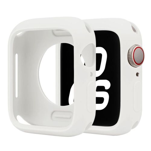 Étui De Montre Semi-Enveloppé Adapté À L'apple Watch 8 Étui De Protection De Montre S9 Coque Souple Couleur Bonbon Étui De Protection S10-Demi-Paquet De Bonbons - Blanc - 42 Mm (Génération 1/2/3)