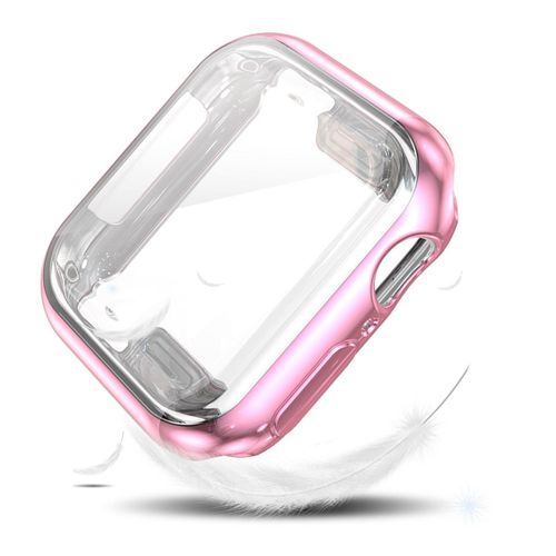 Applicable À L'apple Watch 9 Étui Représentatif S10 Apple Watch Avec Coque Souple 876 Tpu Package Complet Housse De Protection Galvanoplastie-Rose¿-49 Mm (Ultra)