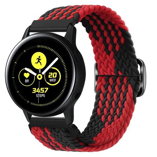 Convient Pour Huawei Gt2 Bracelet De Montre Pro En Nylon Tissé Élastique Watch3 Bracelet De Montre Gt3 Bracelet De Remplacement Honor Magic-Motif Z Noir Et Rouge - [Huawei Gt4 6 Mm Version Sport/Mod