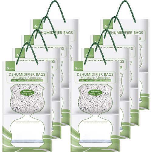 CHECARZHN--NO1-Sachet Anti Humidité Suspendu,Absorbeur Humidité 8×95G,Absorbeur D'Humidité,Anti Moisissure Compatibilité Universelle,Desumificateur D Humidité Pour La Cuisine/Salle De Bain/Armoire/Vo