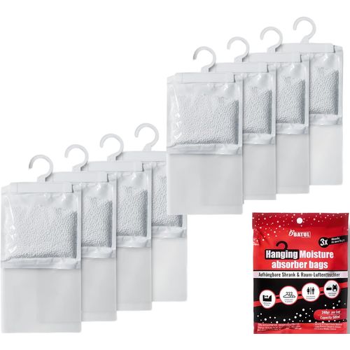 Checarzhn--No1-Lot De 8 Sacs Déshumidificateurs À Suspendre - Pour Armoire, Rangement, Salle De Bain, Buanderie, Cave, Cuisine, Caravane, Voiture, Bus, Bateau, Garage, Grenier