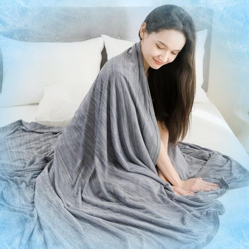 Checarzhn--No1-Couverture Rafraichissante 130x150cm Couverture Ete Double Face Couverture Refroidissante Douce Pour Les Dormeurs Chauds Couverture De Voyage Couverture Froide Couverture Legere Été, G