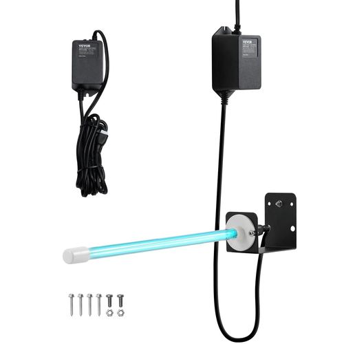 CHECARZHN--NO1-Purificateur D'Air Conduit Cvc 18 W Épurateur D'Air De Conduit De Climatisation Avec Aimant, Ampoule Uv 356 Mm, Longueur D'Onde 254 Nm, Lumière Uv Uvc, Purification Puissante, Pour Cli