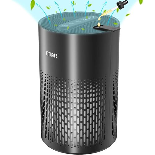 CHECARZHN--NO1-Purificateur D'Air Avec Diffuseur D'Huiles Essentielles Pour Maison, Grandes Pièces Jusqu'À 215 Pieds Carrés Et Filtres À 99,9 % D'Allergènes, Squames D'Animaux Domestiques, Poussière,