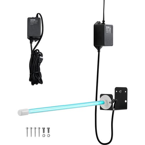CHECARZHN--NO1-Purificateur D'Air Conduit Cvc 25 W Épurateur D'Air De Conduit De Climatisation Avec Aimant, Ampoule Uv 436 Mm, Longueur D'Onde 254 Nm, Lumière Uv Uvc, Purification Puissante, Pour Cli