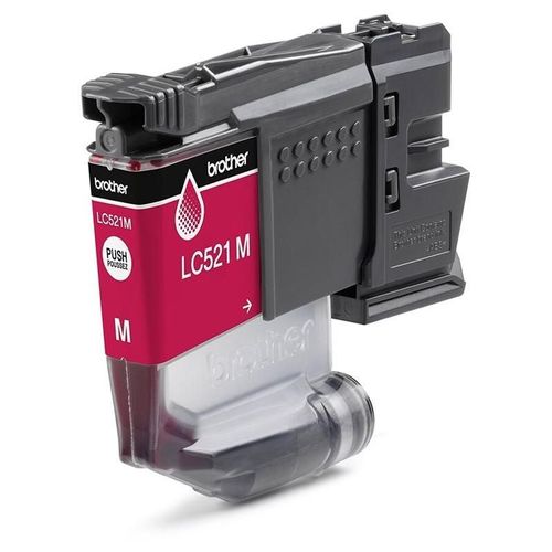 Brother LC521M - Magenta - original - pack d'oreillers - cartouche d'encre - pour Brother DCP-J1260W, DCP-J1310DW