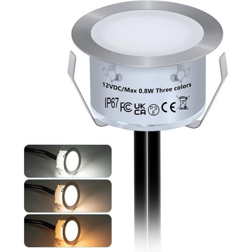 Led Spot Encastrable Extérieur-Ø42mm Étanche P67 Dimmable Mini Spot Led,Eclairage Encastrables Extérieur Pour Terrasse Enterre Dc12v Lumière Pour Escalier