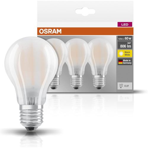 Ampoule Led Verre 7,00 W E27 Blanc 3 Pièces