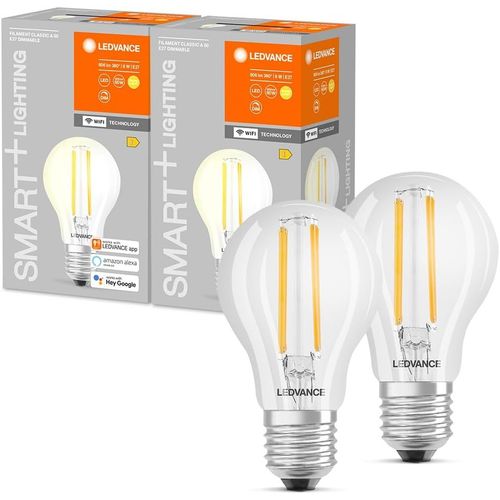 Lampe Led Intelligente Avec Technologie Wifi,Base E27,Intensité Variable,Blanc Chaud (2 700 K),Remplace Les Ampoules De 60 W,Dimmable