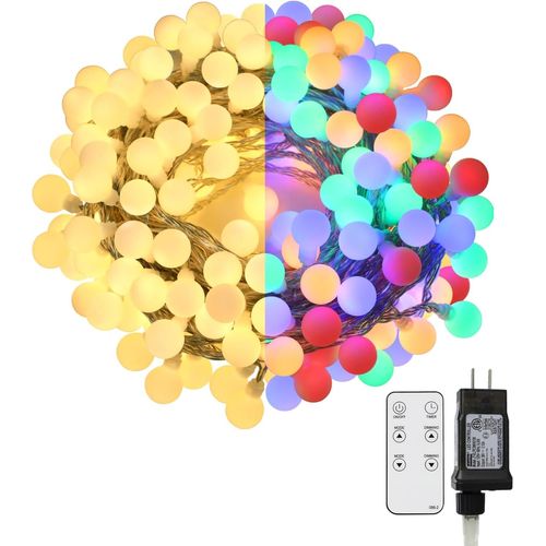 Guirlande Lumineuse,20m 150 Ampoules,Guirlande Lumineuse Led À Boules Blanc Chaud,Décoration Romantique Pour La Décoration Extérieure,Maison,Jardin,Intérieure Fête Noël,Mariage Soirée