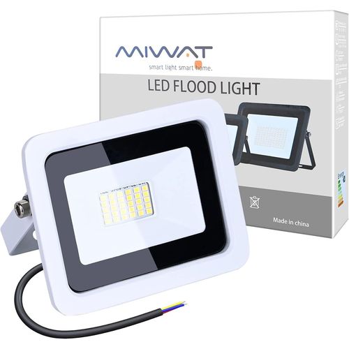 Ultra Mince 220v 10w 20w 30w 50w 100w Projecteur Led Projecteur Led Lampe De Recherche Extérieur Jardin Rue Square (30w 6000k)