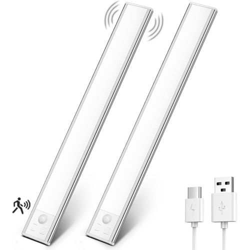 Lampe De Placard,Eclairage Led Rechargeable Interieur Placard,Sans Fi,Dimmable Lampe Led Detecteur Mouvement,Lumière Led Pour Armoire Placard Escalier Cuisine.[E6]