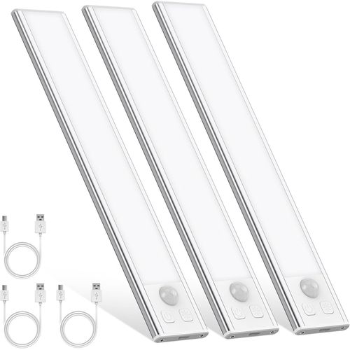 Lampe De Placard,Eclairage Led Rechargeable Interieur Placard,Sans Fi,Dimmable Lampe Led Detecteur Mouvement,Lumière Led Pour Armoire Placard Escalier Cuisine.[E5]