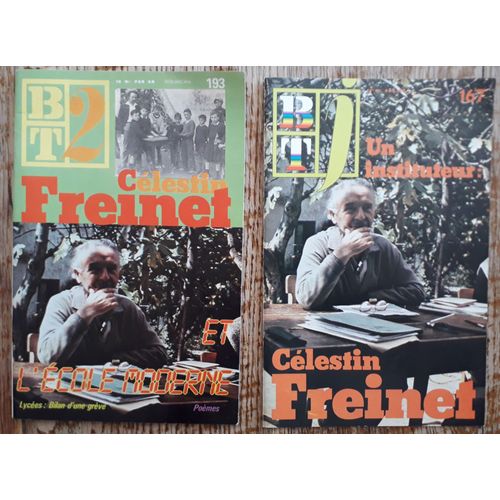 Lot 2 Bt Sur Célestin Freinet : N° 167 Et 193 . ( J'Ai Aussi Le Livre D'Elise Freinet En Boutique )