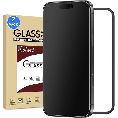 Lot De 2,Verre Trempé Pour Iphone 16/ Iphone 15 Mate,Vitre Protection Ecran Mat Film Matte Anti-Reflet Et Anti-Traces De Doigts,Dureté 9h