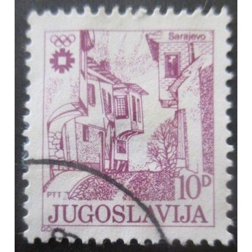 Yougoslavie N°1881a Dentelé 13,5 X 12,5 Sarajevo Oblitéré