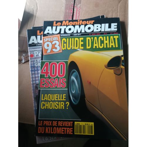 Le Moniteur Automobile Hors Serie 7 De 1992 Guide D'Achat,400 Essais