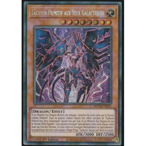 Carte Yu-Gi-Oh - Tachyon Primitif Aux Yeux Galactiques - Mztm-Fr011 - Secrète-Rare - Le Labyrinthe Du Maitre
