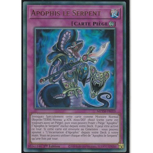 Carte Yu-Gi-Oh - Apophis Le Serpent - Mztm-Fr010 - Ultra-Rare - Le Labyrinthe Du Maitre