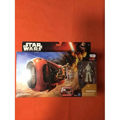 Figurine Articulée Star Wars (« The Force Awakens ») En Abs)/ Rey Et Son Speeder Lance Missile/ Édition: Hasbro Et Disney