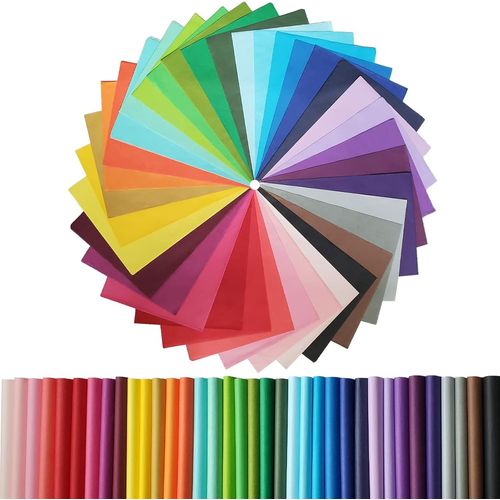 360 Feuilles Papier De Soie Coloré, 36 Couleurs D'emballage Cadeau En Papier, Pour Créer Des Pompons, Fleurs En Papier, Loisirs Créatifs Le Cadeau De Noël Décoration Diy Papier Cadeau (20 X 29 Cm)