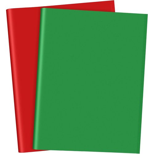 Lot De 50 Feuilles De Papier Cadeau De Noël 2 Styles En Vrac Pour Emballage, Fête De Noël, Loisirs Créatifs (Rouge/Vert)