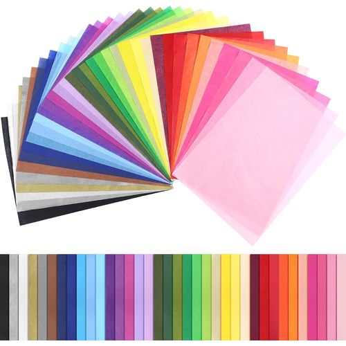 360 Feuilles Papier De Soie Coloré - 36 Couleurs Papier De Soie Emballage, 17 X 24 Cm Pour Loisirs Créatifs Et Décoration Diy Cadeau Halloween Noël Fête Mariage