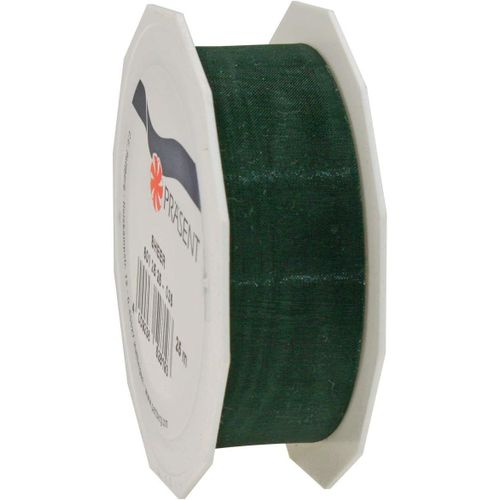Vert Sapin Ruban En Organza Scintillant Et Soyeux, Rouleau De 25 M, Largeur 25 Mm, Accessoire De Décoration & Bricolage, Ruban Décoratif Pour Présents Et Table De Fête