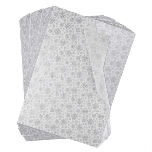 Miahart 60 Feuilles De Papier De Soie De Noël 50 X 35 Cm Papier D'emballage De Noël Pour Bricolage, Loisirs Créatifs, Sacs-Cadeaux, Décorations