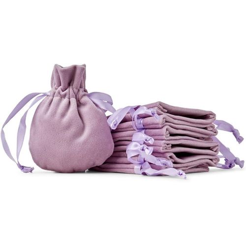 [10pcs] Sacs Cadeaux En Velours. Pochette Velvet De Luxe À Cordon Pour Les Cadeaux De Mariage, Les Bas De Noël, Les Bijoux, Violet, Velvet Bags Purple 7x10cm X10