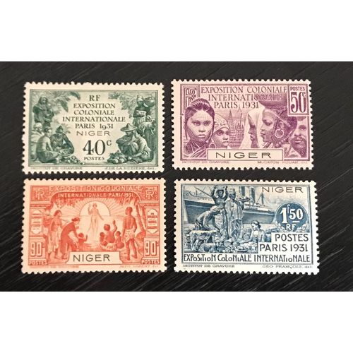 Lot De 4 Timbres Neuf Niger Aof 1931 Y&t N° 53 À 56
