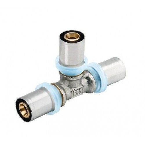 Té égal à sertir pour tube multicouche diamètre 20 mm RBM