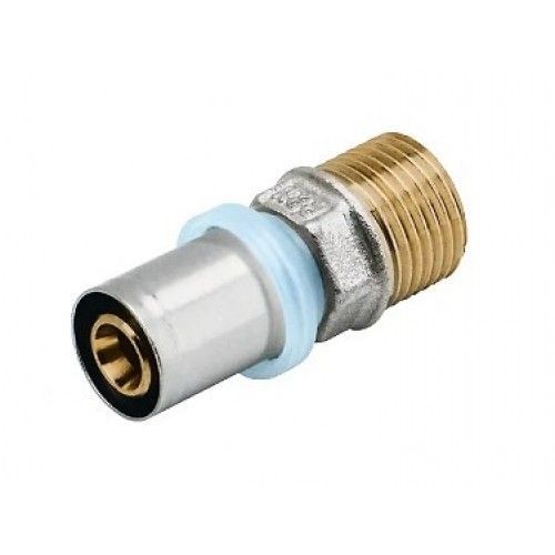 Raccord à sertir pour tube multicouche Ø20 filetage mâle 15x21 RBM