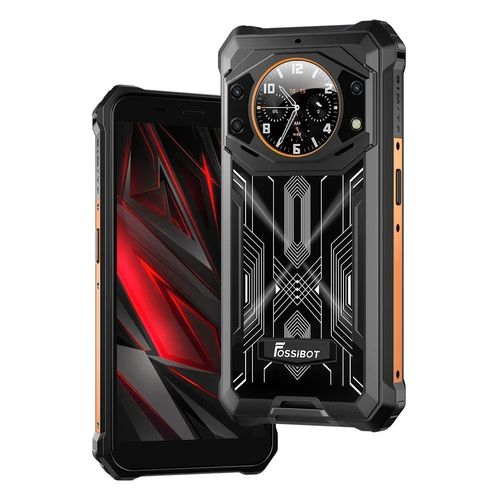 FOSSiBOT F101 Pro Téléphone Portable Incassable,15Go+128Go Orange