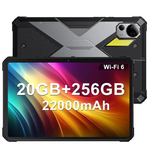 FOSSiBOT DT2 Tablette Incassable ,22000mAh,10.4'' ,20Go+256Go, Gris