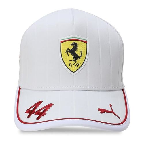 Casquette De Baseball Pour Homme Scuderia Ferrari Hp F1 Team Lewis Hamilton - Blanche