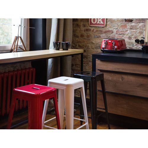 Lot De 2 Tabourets De Bar Cabrillo Métal Blanc