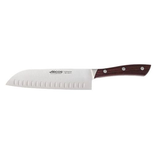 Natura - Couteau Santoku - Lame 180mm - Manche Palissandre